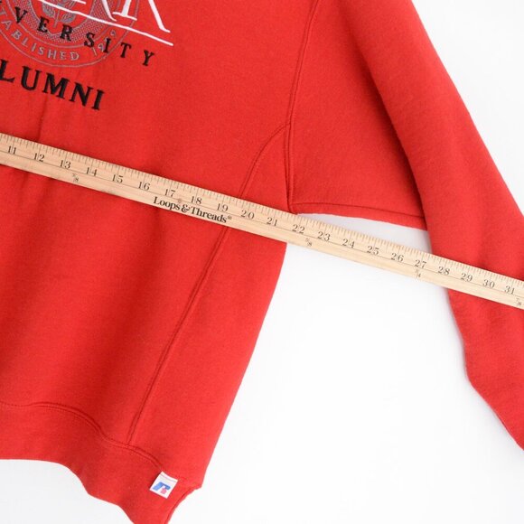Vintage Russell Athletic York University Alumni Collegiate Embroidered Crew Neck - Picture 4 of 12